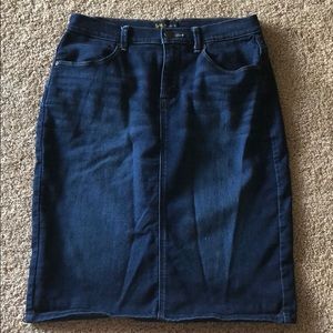Knee Length Jean Skirt
